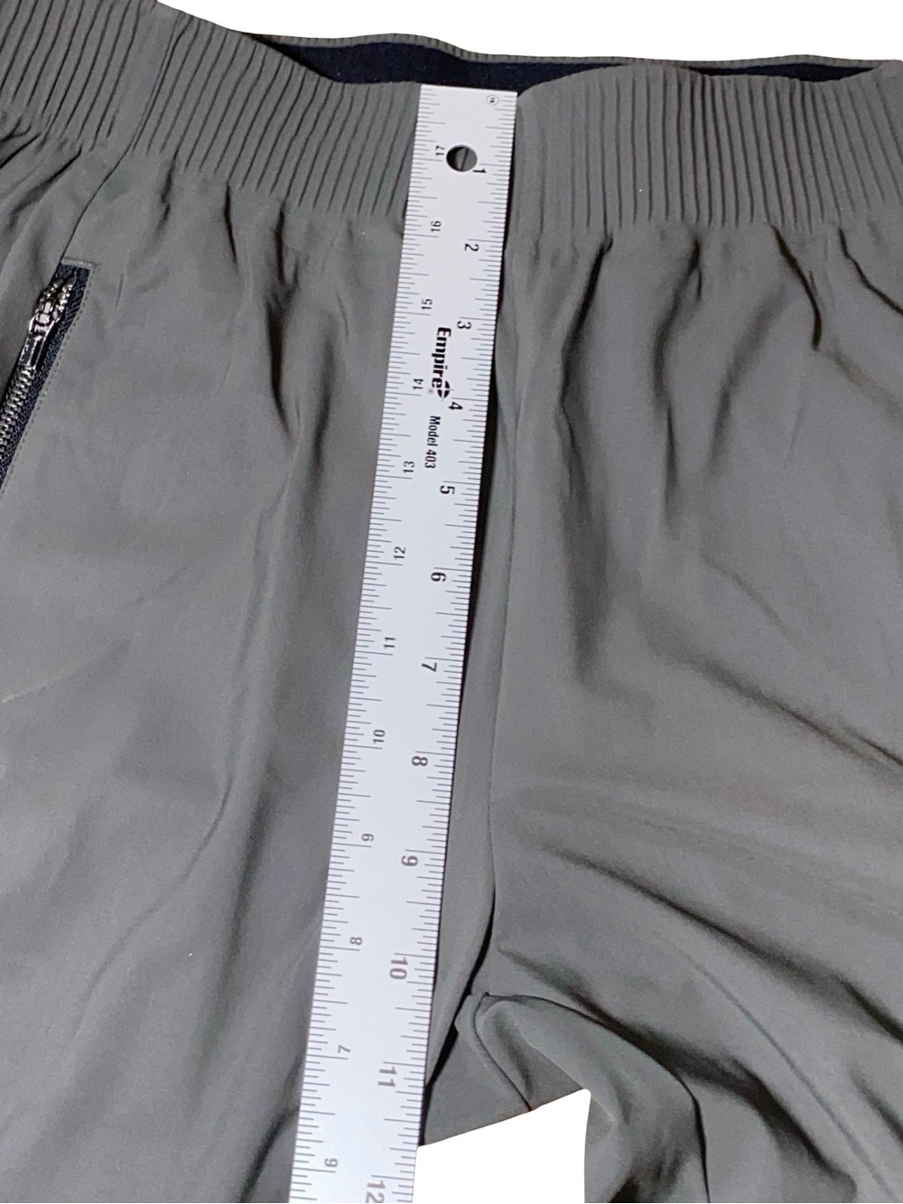 Athleta Cosmic Gray Jogger Pants - Womens High Rise Lightweight Zip Pocket - Picture 8 of 11